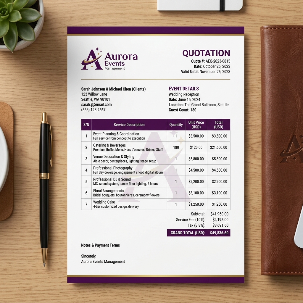 PDF Quotation Builder